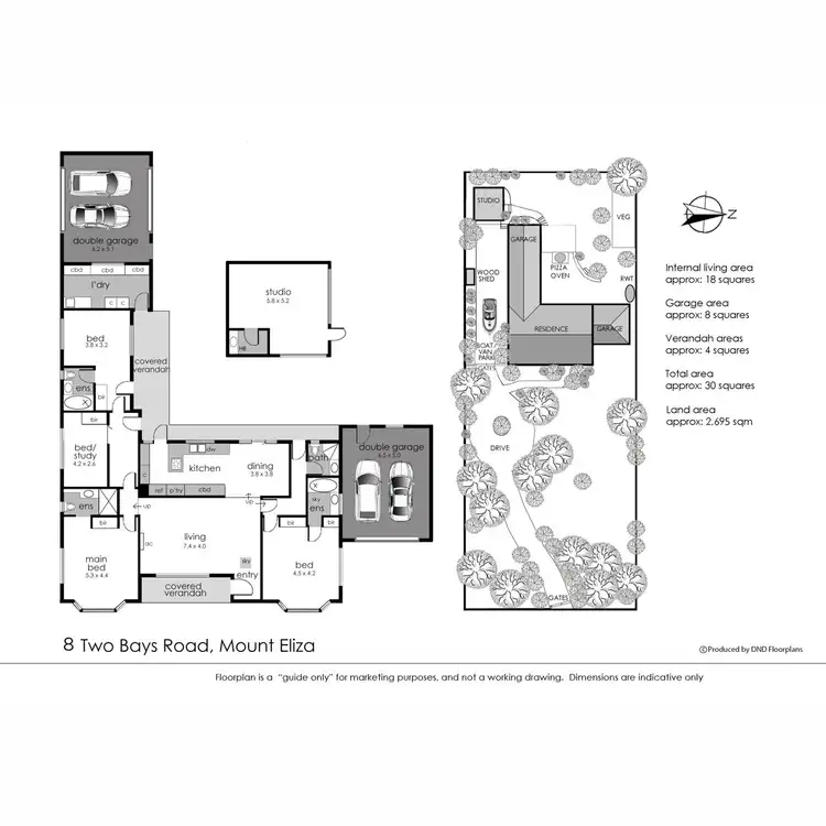 Floorplan of Homely house listing, 8 Two Bays Road, Mount Eliza VIC 3930