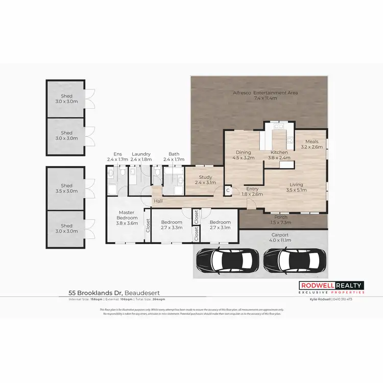 Floorplan of Homely house listing, 55 Brooklands Drive, Beaudesert QLD 4285