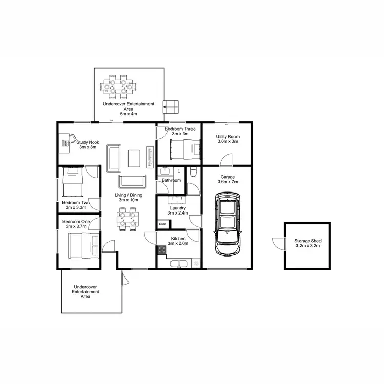 Floorplan of Homely house listing, 7 Laycock Street, Longford TAS 7301