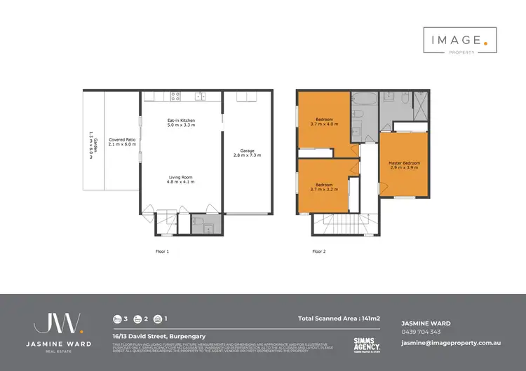 Floorplan of Homely townhouse listing, 16/13 David Street, Burpengary QLD 4505