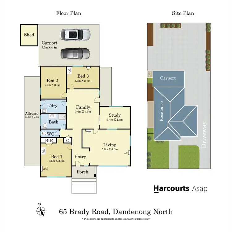 Floorplan of Homely house listing, 65 Brady Road, Dandenong North VIC 3175