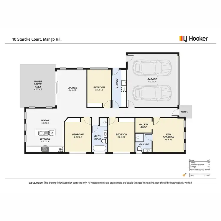 Floorplan of Homely house listing, 10 Starcke Court, Mango Hill QLD 4509
