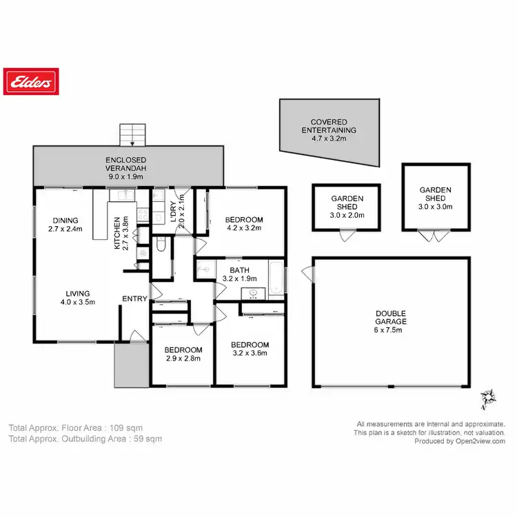 Floorplan of Homely house listing, 13 Barrob Street, Old Beach TAS 7017