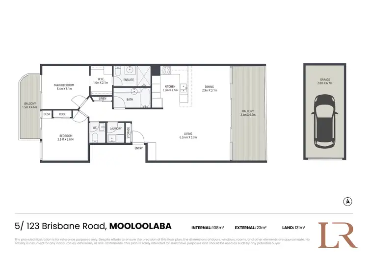 Floorplan of Homely unit listing, 5/123 Brisbane Road, Mooloolaba QLD 4557