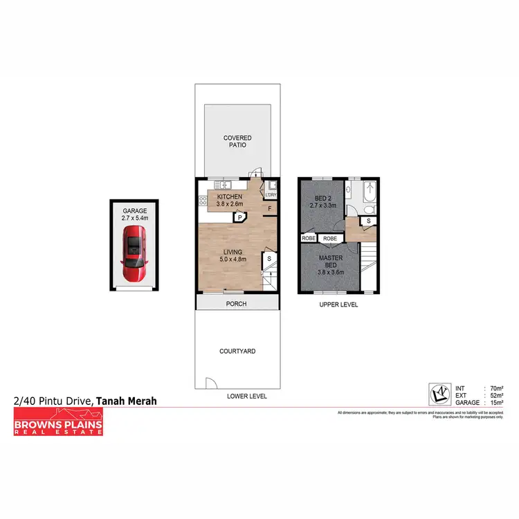 Floorplan of Homely townhouse listing, 2/40 Pintu Drive, Tanah Merah QLD 4128