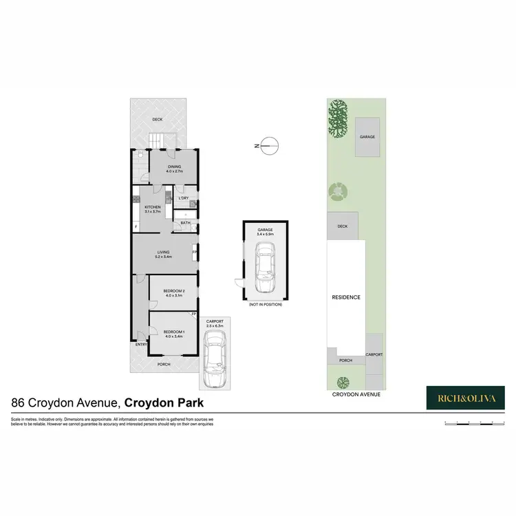 Floorplan of Homely semi-detached listing, 86 Croydon Avenue, Croydon Park NSW 2133