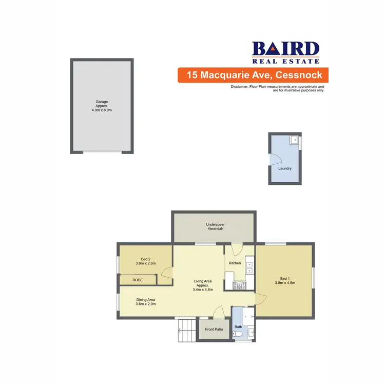 Floorplan of Homely house listing, 15 Macquarie Avenue, Cessnock NSW 2325