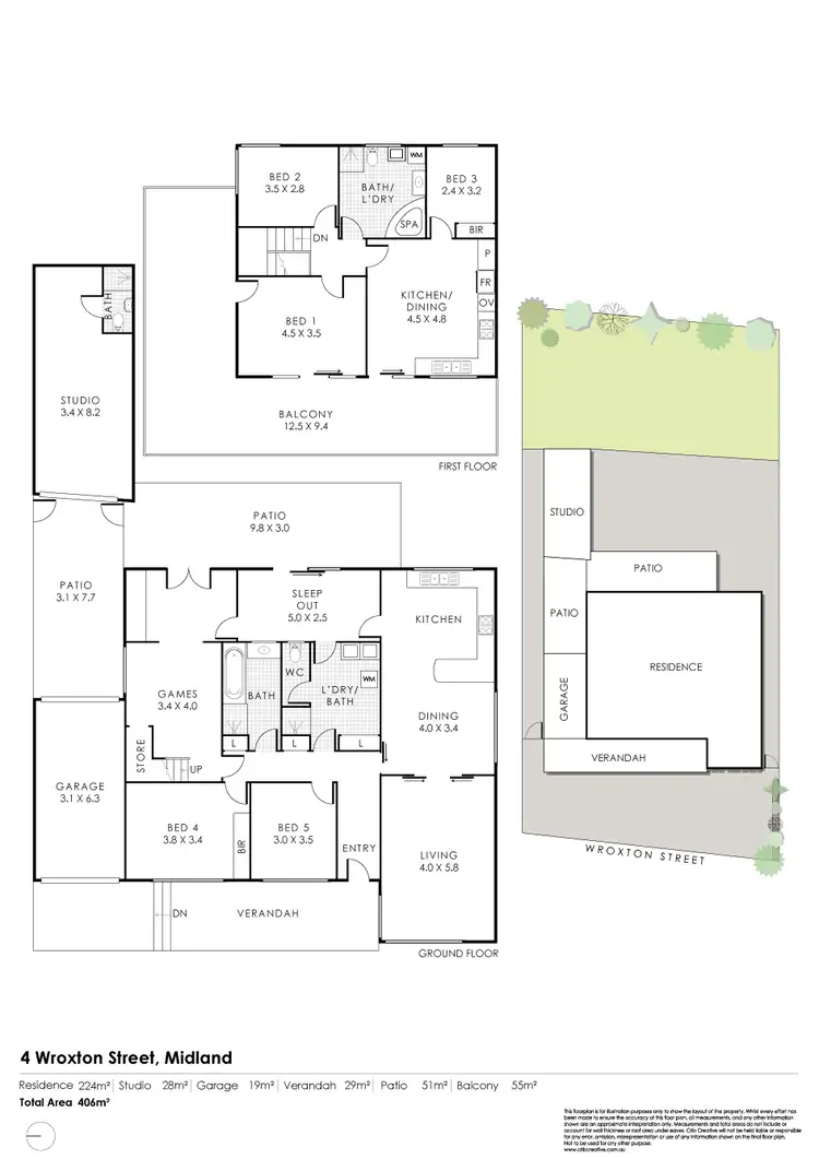Floorplan of Homely house listing, 4 Wroxton Street, Midland WA 6056
