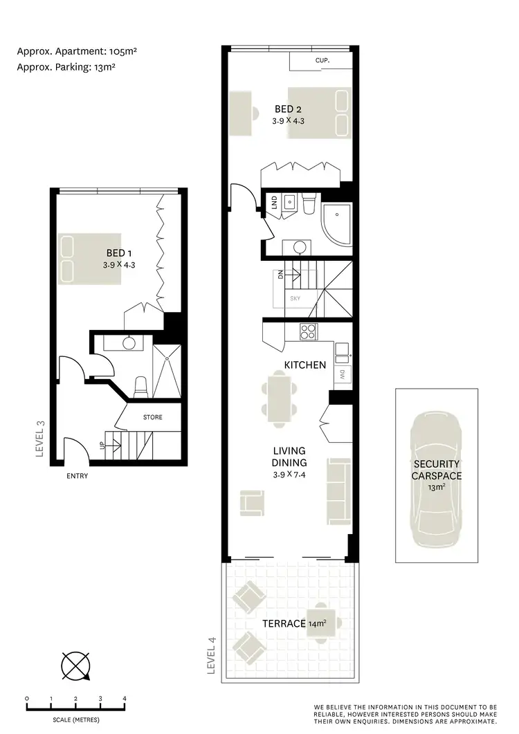 Floorplan of Homely apartment listing, 309/1-3 Larkin Street, Camperdown NSW 2050