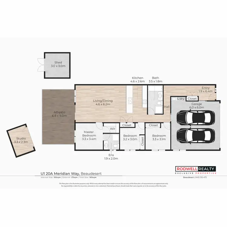 Floorplan of Homely semi-detached listing, 1/20A Meridian Way, Beaudesert QLD 4285