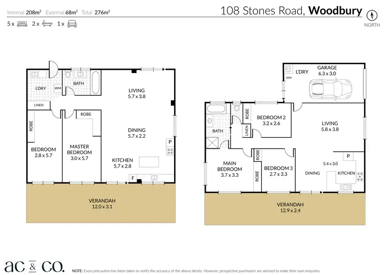 Floorplan of Homely house listing, 108 Stones Road, Woodbury QLD 4703