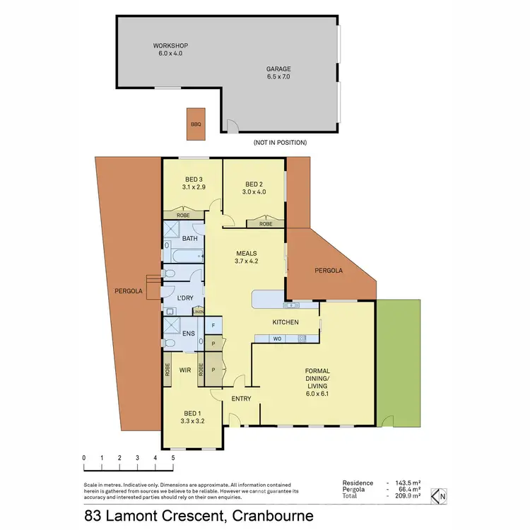 Floorplan of Homely house listing, 83 Lamont Crescent, Cranbourne VIC 3977