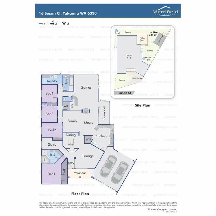 Floorplan of Homely house listing, 16 Susan Court, Yakamia WA 6330