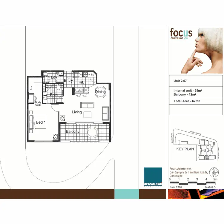 Floorplan of Homely apartment listing, 207/392 Hamilton Road, Chermside QLD 4032