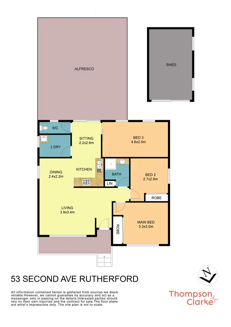Floorplan of Homely house listing, 53 Second Avenue, Rutherford NSW 2320