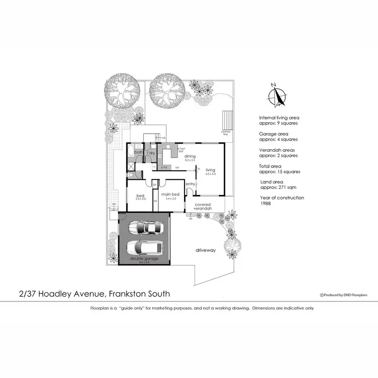 Floorplan of Homely unit listing, 2/37 Hoadley Avenue, Frankston South VIC 3199