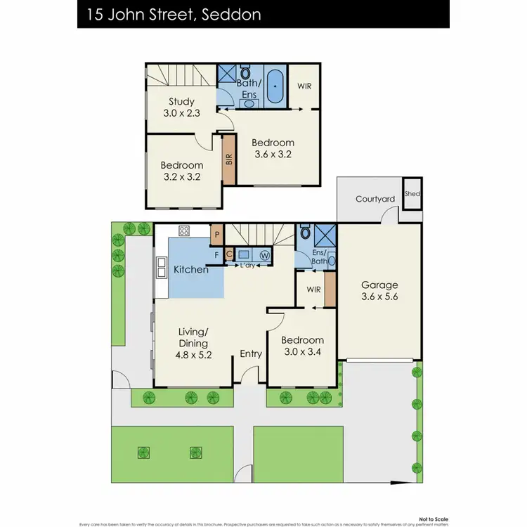 Floorplan of Homely townhouse listing, 15 John Street, Seddon VIC 3011