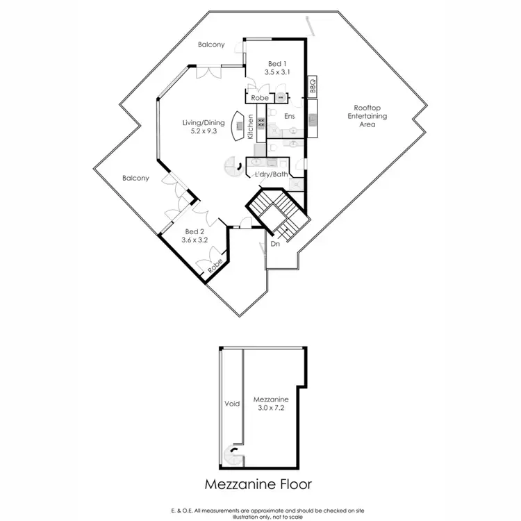 Floorplan of Homely apartment listing, 15/1010-1018 Wellington Street, West Perth WA 6005