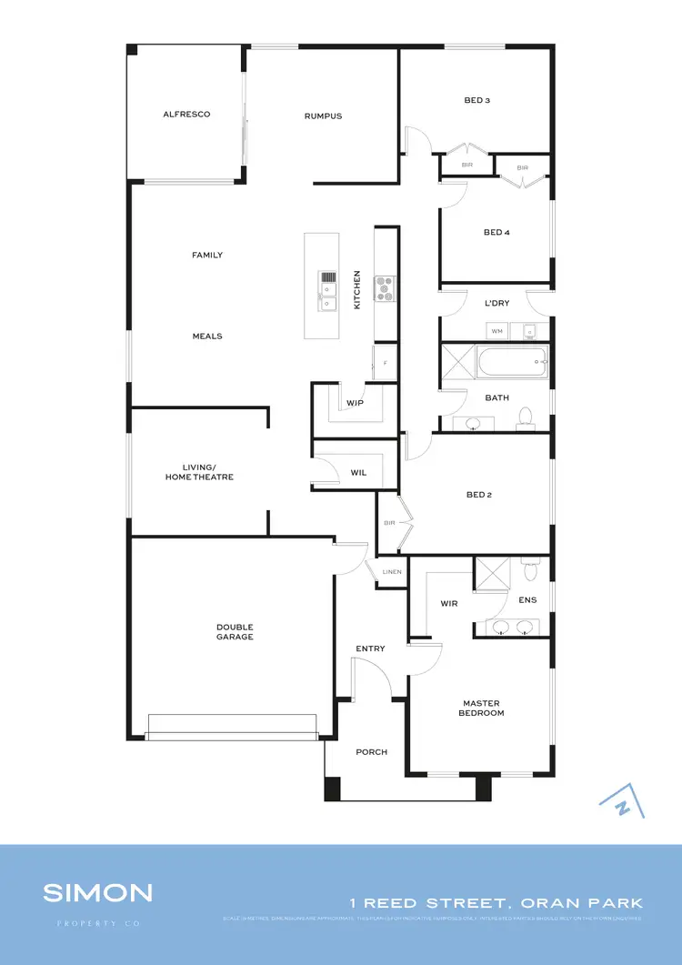 Floorplan of Homely house listing, 1 Reed Street, Oran Park NSW 2570
