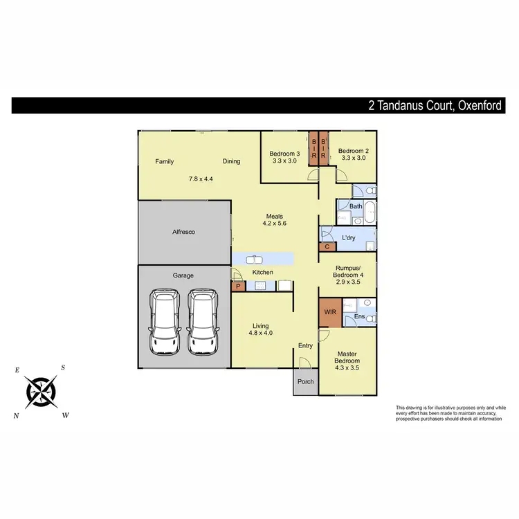 Floorplan of Homely house listing, 2 Tandanus Court, Oxenford QLD 4210