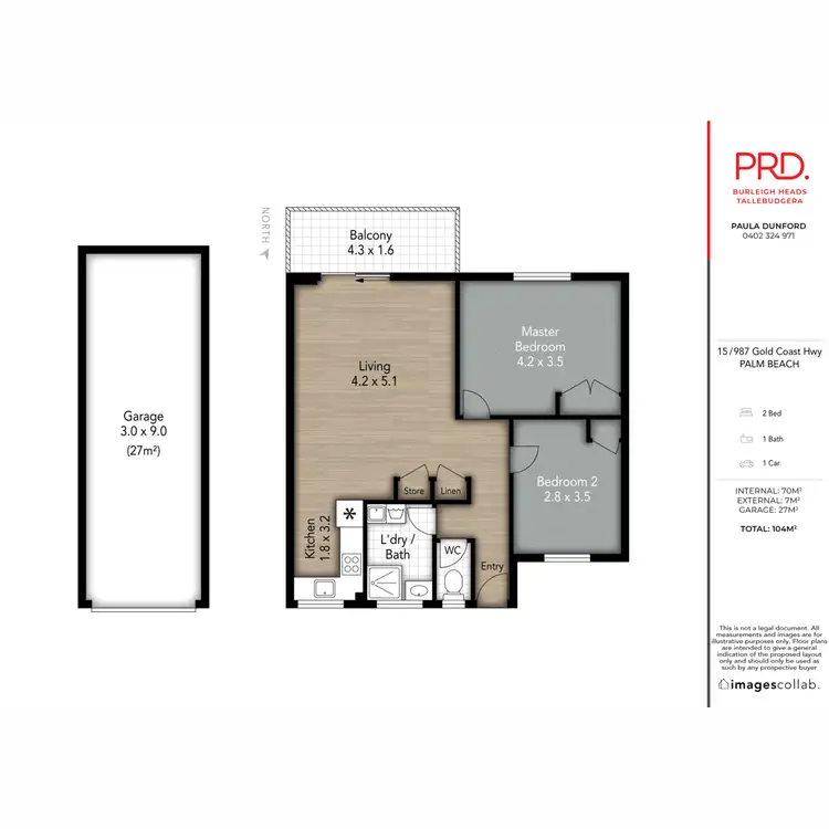Floorplan of Homely unit listing, 15/987 Gold Coast Highway, Palm Beach QLD 4221