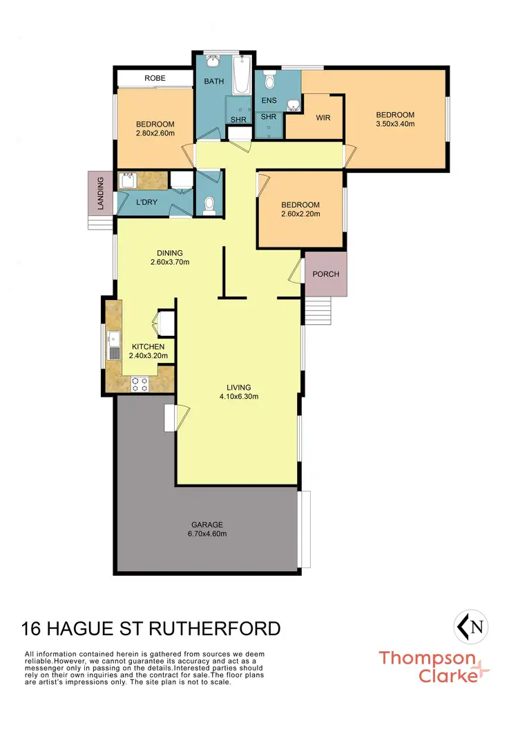Floorplan of Homely house listing, 16 Hague Street, Rutherford NSW 2320