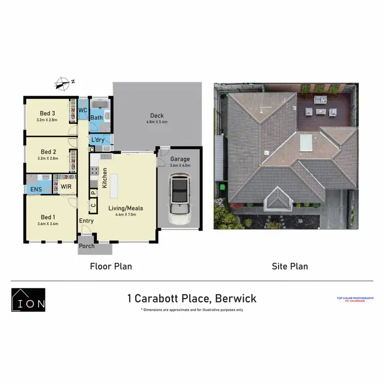 Floorplan of Homely house listing, 1 Carabott Place, Berwick VIC 3806
