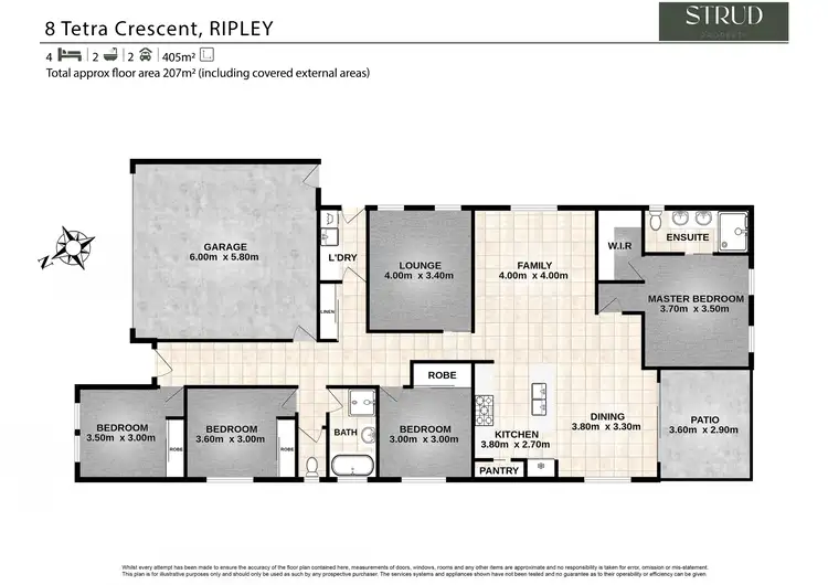 Floorplan of Homely house listing, 8 Tetra Crescent, Ripley QLD 4306
