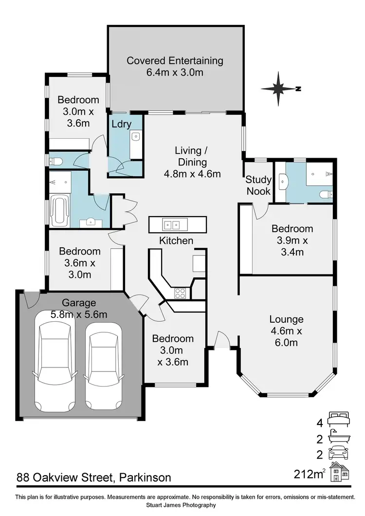 Floorplan of Homely house listing, 88 Oakview Street, Parkinson QLD 4115