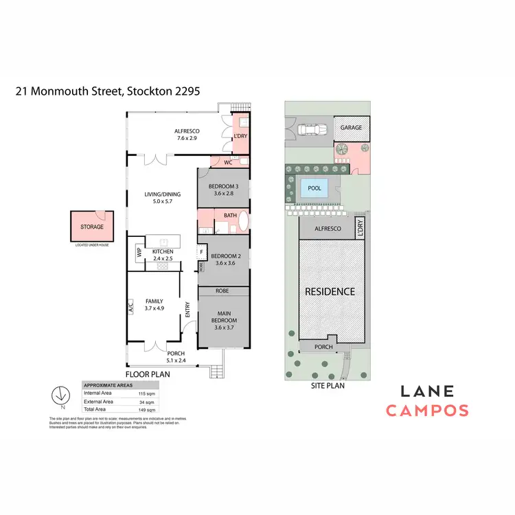 Floorplan of Homely house listing, 21 Monmouth Street, Stockton NSW 2295