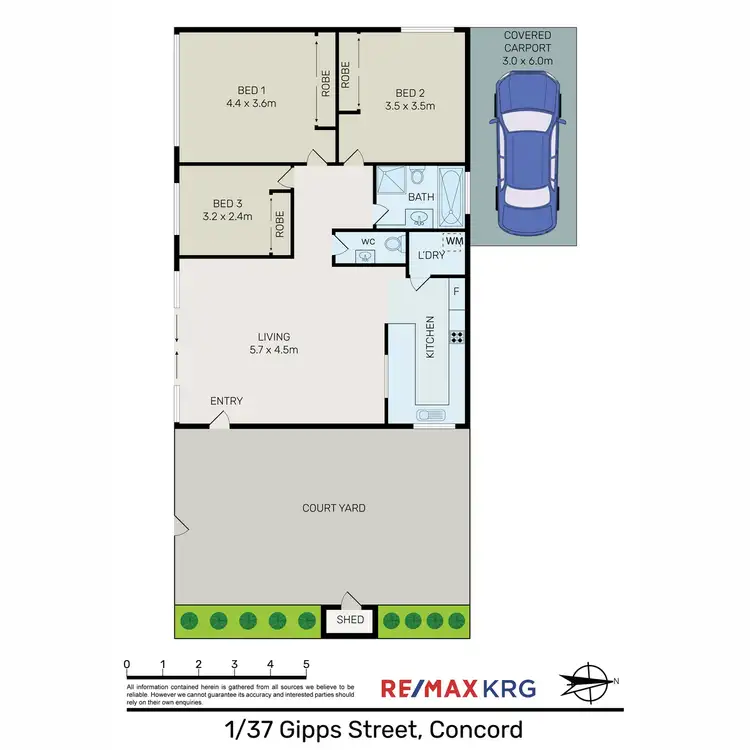 Floorplan of Homely townhouse listing, 1/37 Gipps Street, Concord NSW 2137