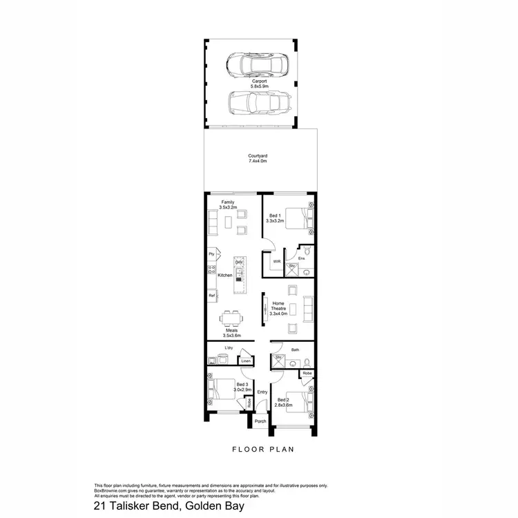 Floorplan of Homely house listing, 21 Talisker Bend, Golden Bay WA 6174