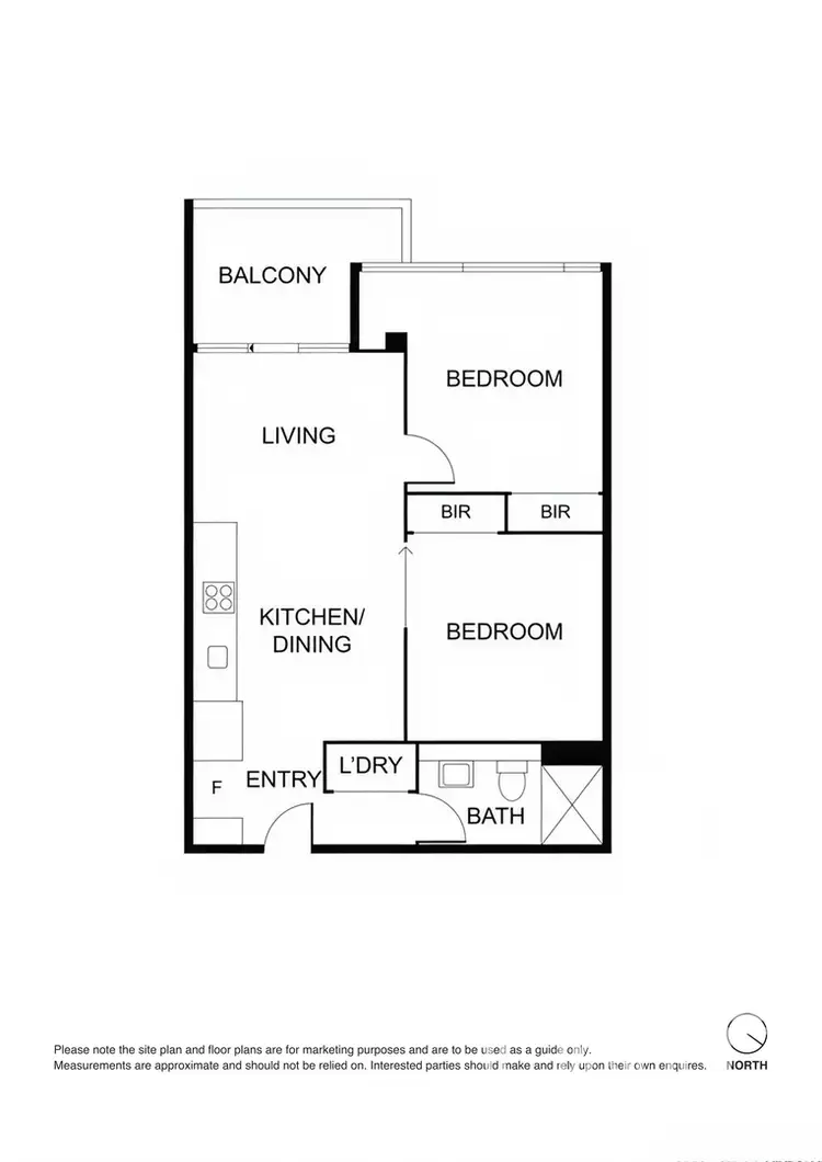 Floorplan of Homely apartment listing, 2008/11 Rose Lane, Melbourne VIC 3000