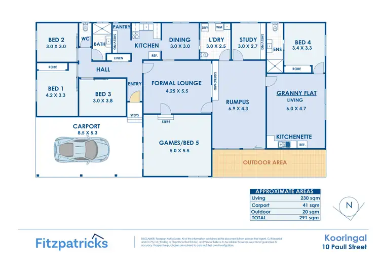 Floorplan of Homely house listing, 10 Paull Street, Kooringal NSW 2650