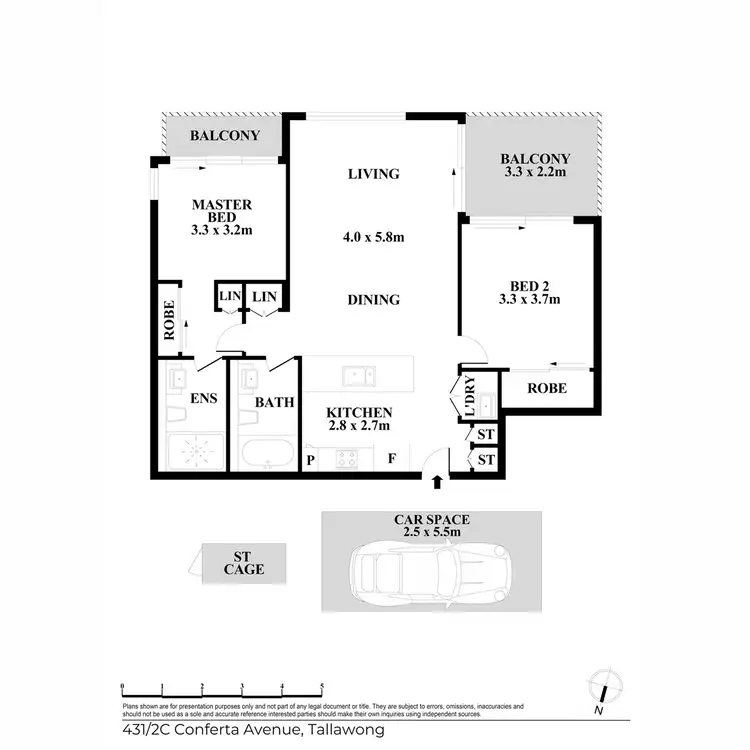 Floorplan of Homely unit listing, C431//2 Conferta Avenue, Tallawong NSW 2762