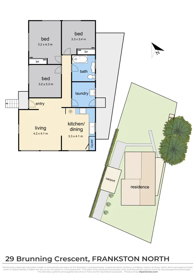 Floorplan of Homely house listing, 29 Brunning Crescent, Frankston North VIC 3200