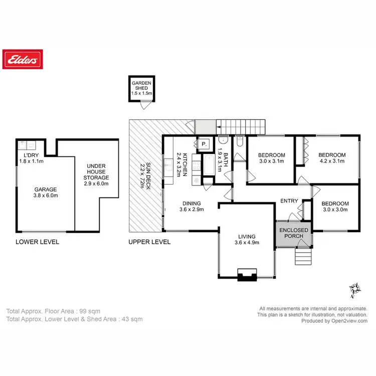 Floorplan of Homely house listing, 7 Langura Avenue, Chigwell TAS 7011