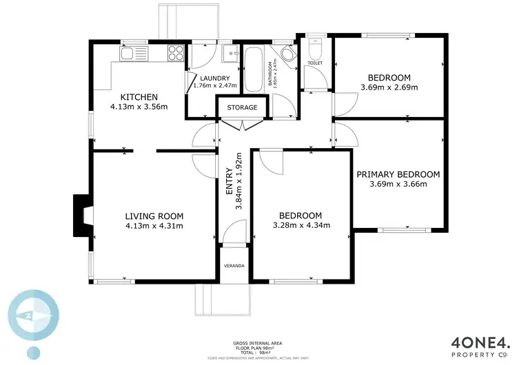 Floorplan of Homely house listing, 54 Walker Crescent, Bridgewater TAS 7030