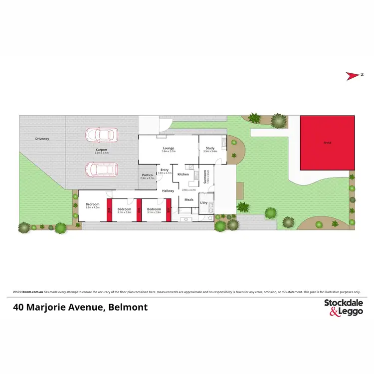 Floorplan of Homely house listing, 40 Marjorie Avenue, Belmont VIC 3216