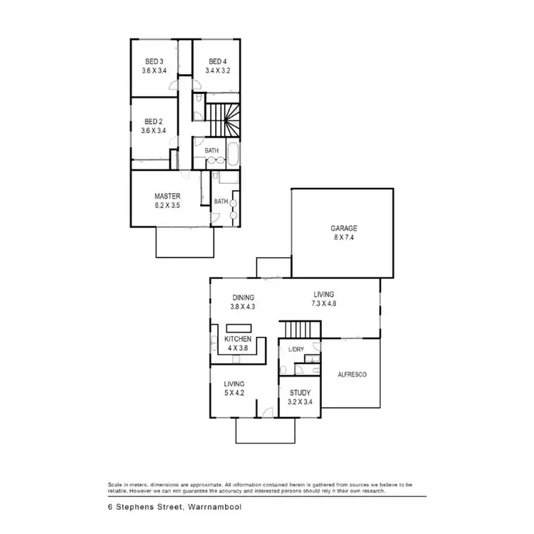Floorplan of Homely house listing, 6 Stephens Street, Warrnambool VIC 3280