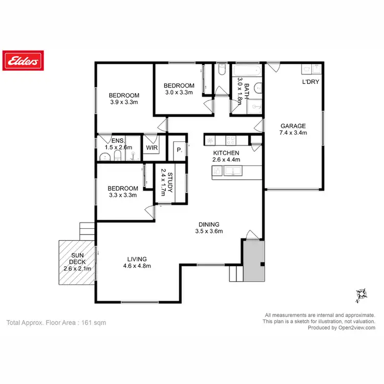 Floorplan of Homely unit listing, 2/39 Dollery Drive, Kingston TAS 7050