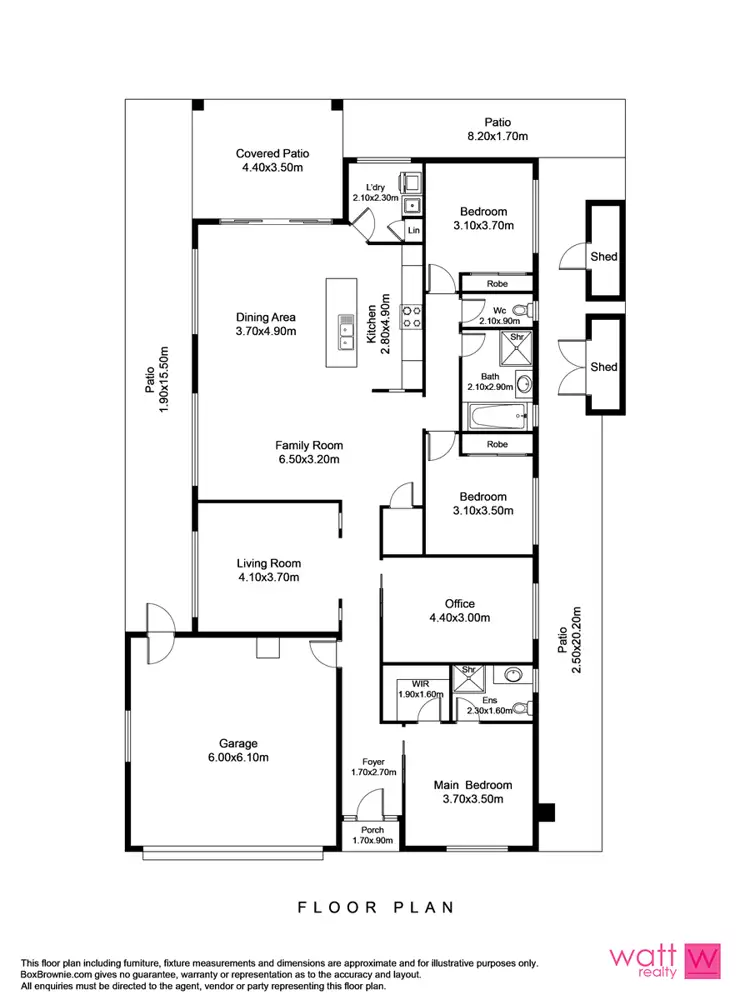 Floorplan of Homely house listing, 64 Petrie Crescent, Aspley QLD 4034