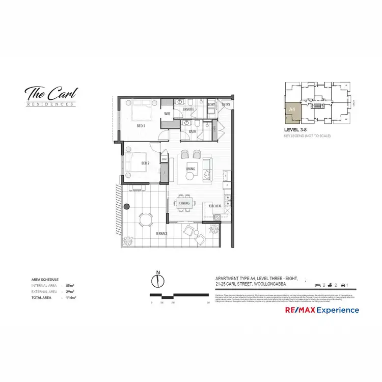 Floorplan of Homely apartment listing, 304/21-25 Carl Street, Woolloongabba QLD 4102