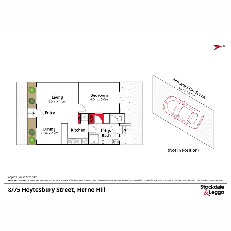 Floorplan of Homely unit listing, 8/75 Heytesbury Street, Herne Hill VIC 3218
