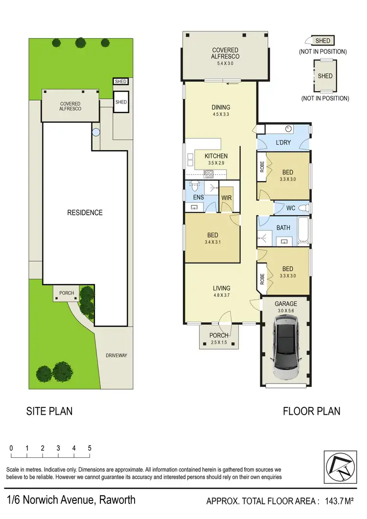 Floorplan of Homely villa listing, 1/6 Norwich Avenue, Raworth NSW 2321