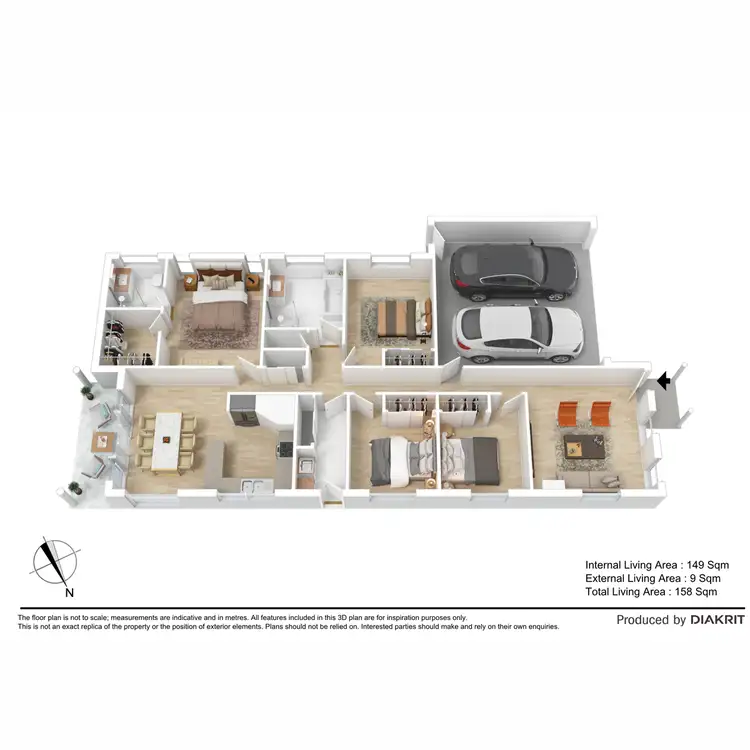 Floorplan of Homely house listing, 21 Honeyeater Crescent, Dakabin QLD 4503