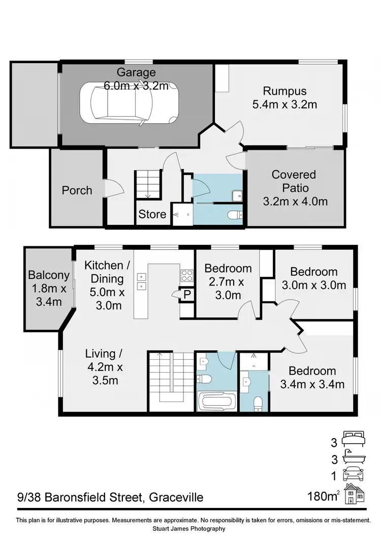 Floorplan of Homely townhouse listing, 9/38 Baronsfield Street, Graceville QLD 4075