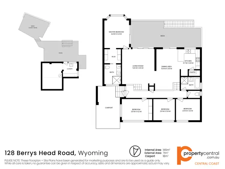 Floorplan of Homely house listing, 128 Berrys Head Road, Wyoming NSW 2250