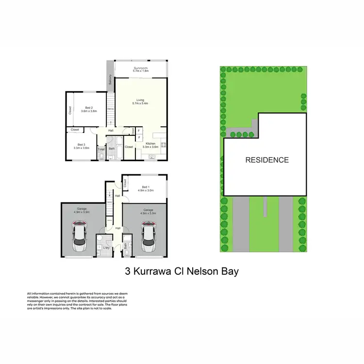 Floorplan of Homely house listing, 3 Kurrawa Close, Nelson Bay NSW 2315