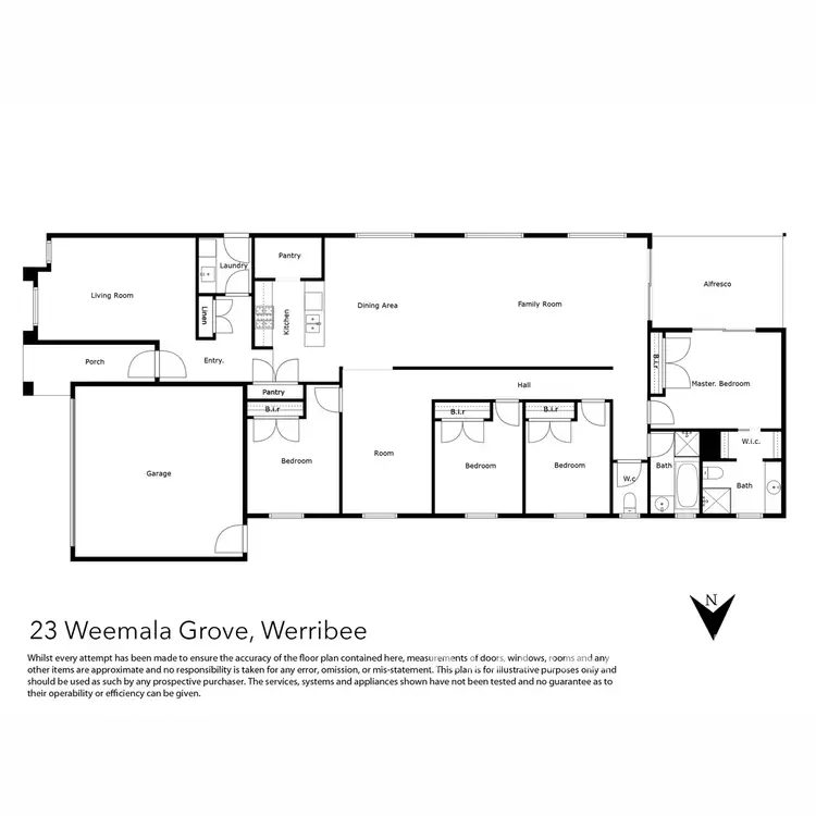 Floorplan of Homely house listing, 23 Weemala Grove, Werribee VIC 3030